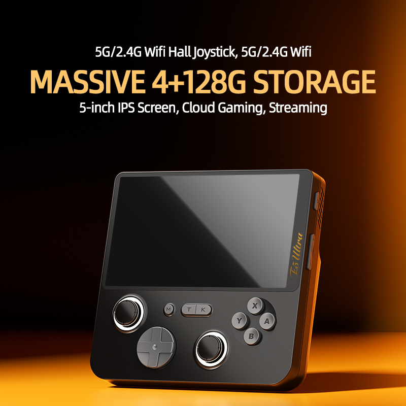 Retro Gaming Console Handheld - GAMEMT E5 Ultra 4+128GB Layar IPS