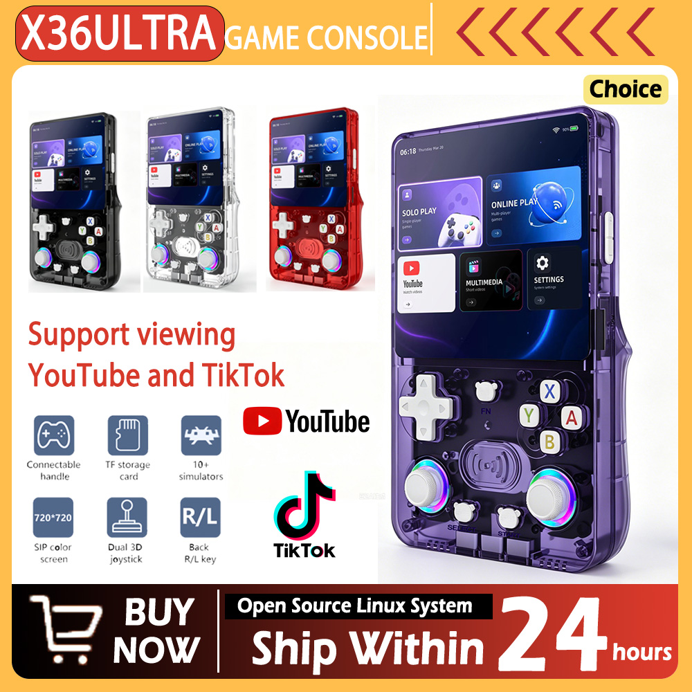 Retro Gaming Console Handheld - Konsol game genggam ultra retro X36