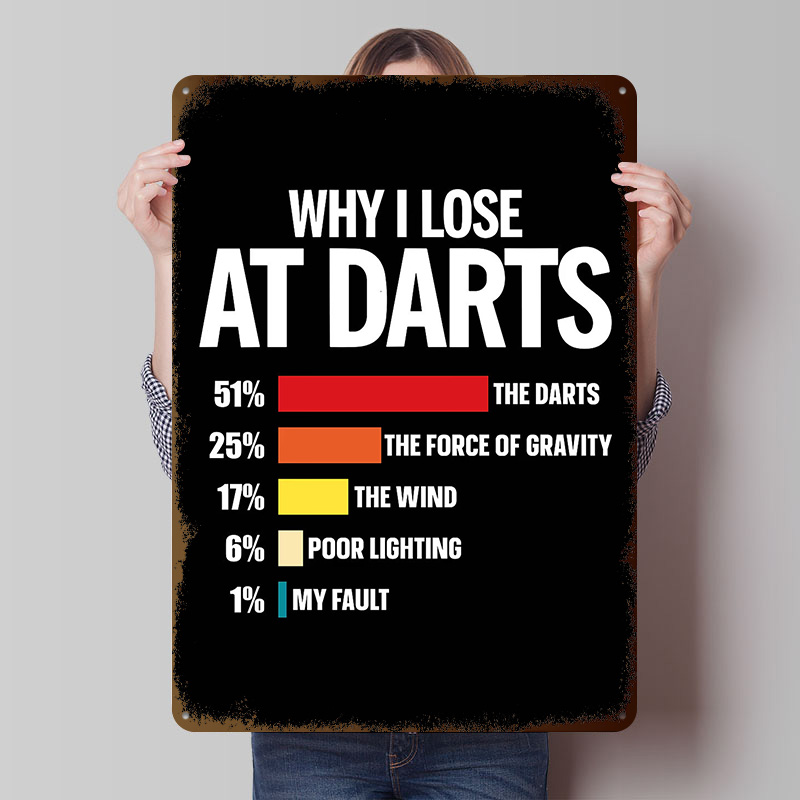 Retro Gaming At - Poster Tinplate 'Why I Lose At