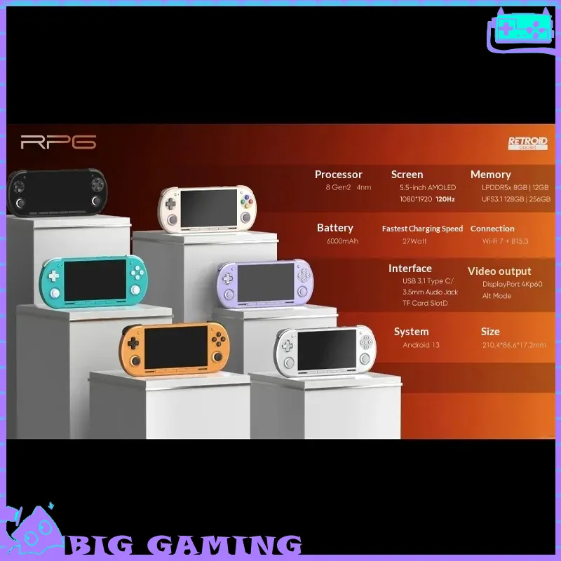 Retro Gaming Monitor - Untuk Retroid Pocket G2 Gaming Handheld