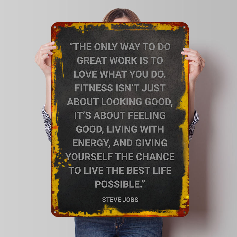 Retro Gaming At - Poster Logam Kutipan Steve Jobs tentang