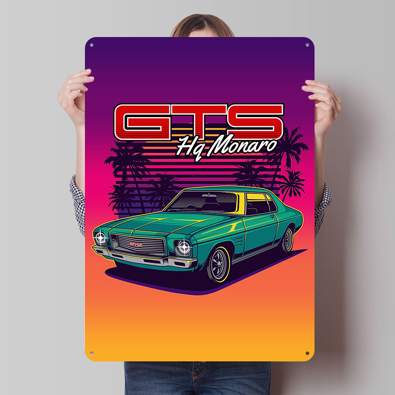 Retro Gaming At - Poster Mobil Retro HQ Monaro GTS
