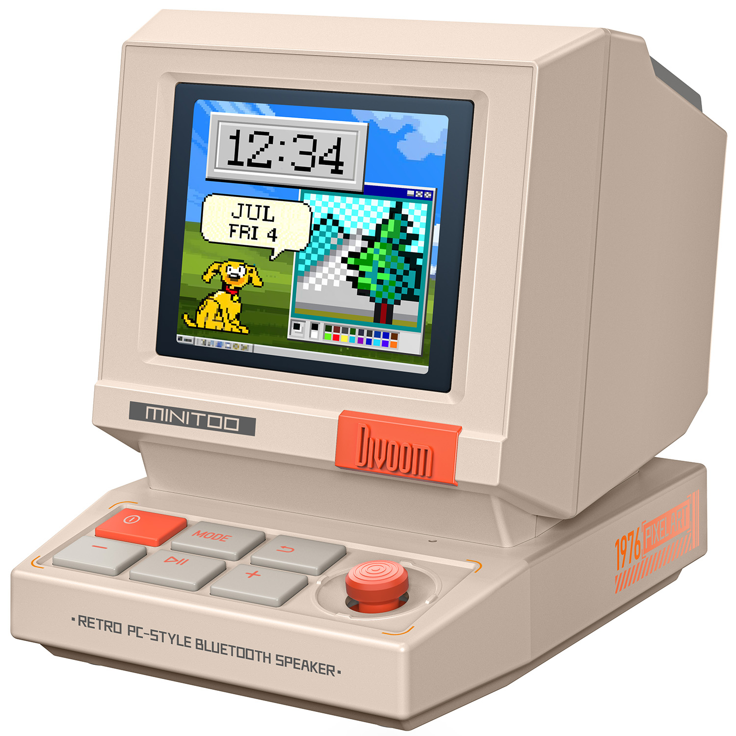 Retro Gaming Cabinet - Divoom MiniToo Speaker Bluetooth Retro Portabel