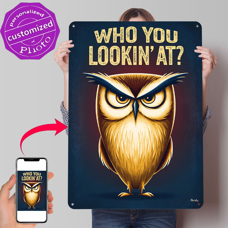 Retro Gaming At - Poster Burung Hantu Marah – Tanda