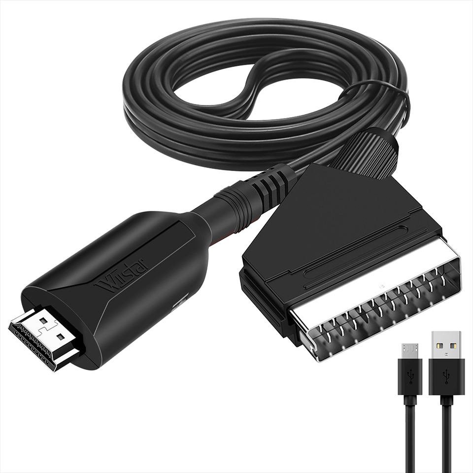Scart To Hdmi - Kabel Adaptor Konverter Kelas Atas Audio