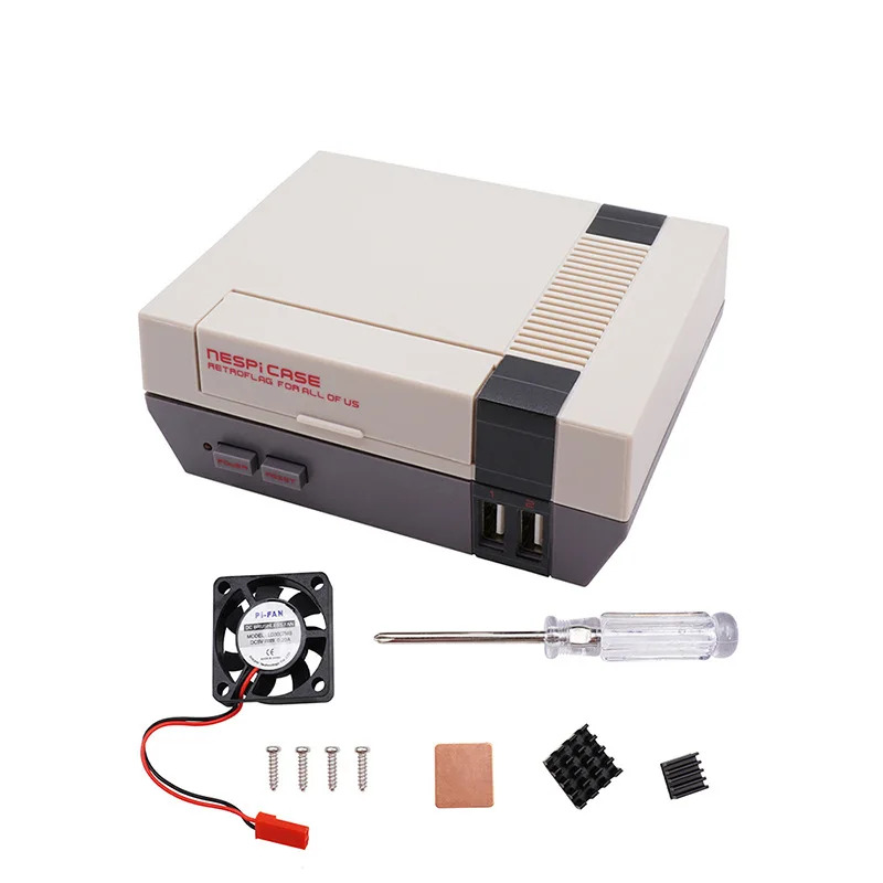Raspberry Pi Retropie - Casing Nespi+kompatibel dengan Raspberry Pi 1/2/3