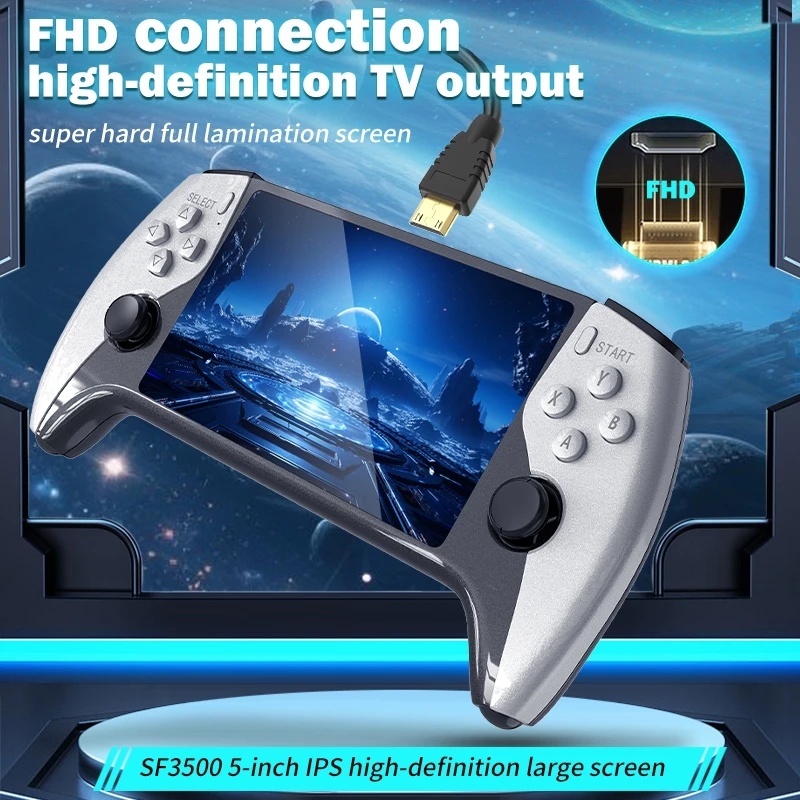 Retro Gaming Download - SF3500 Konsol Permainan Video Portabel Bergaya