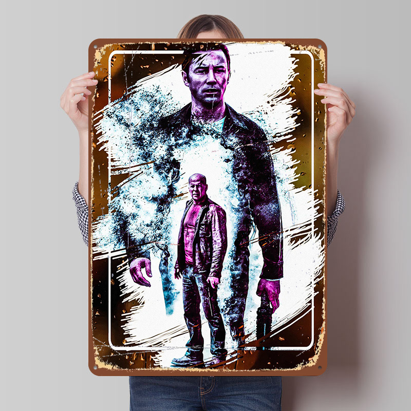 Retro Gaming At - Poster Looper Tanda Logam Antik yang