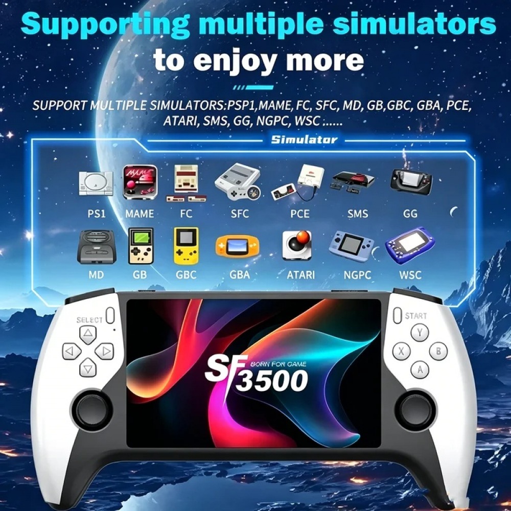 Retro Gaming Download - SF3500 Konsol Game Genggam 5 inci