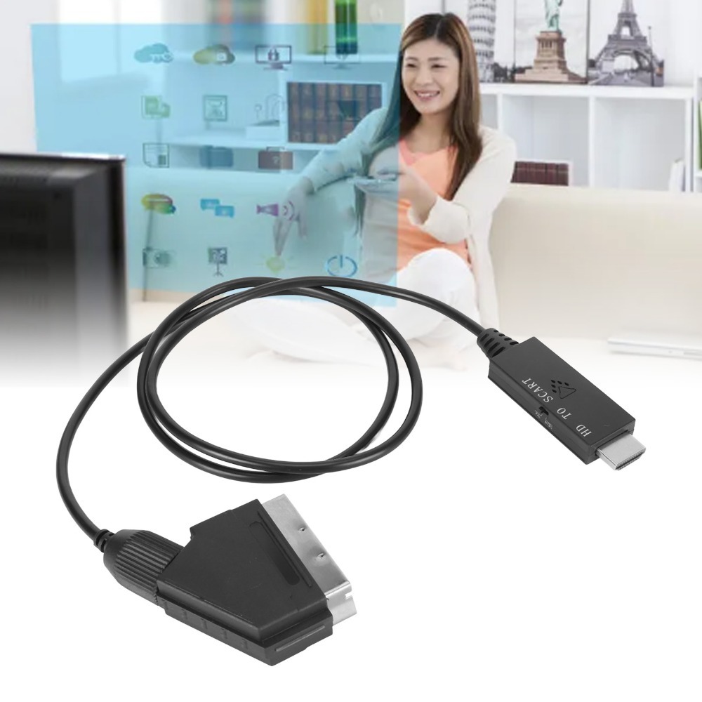 Mendukung Kabel Antarmuka Mult - Scart To Hdmi ulasan dan harga