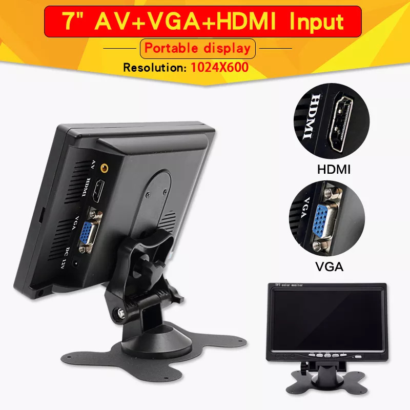 Tampilan Portabel 7 Inci Layar - Retro Gaming Monitor ulasan dan harga