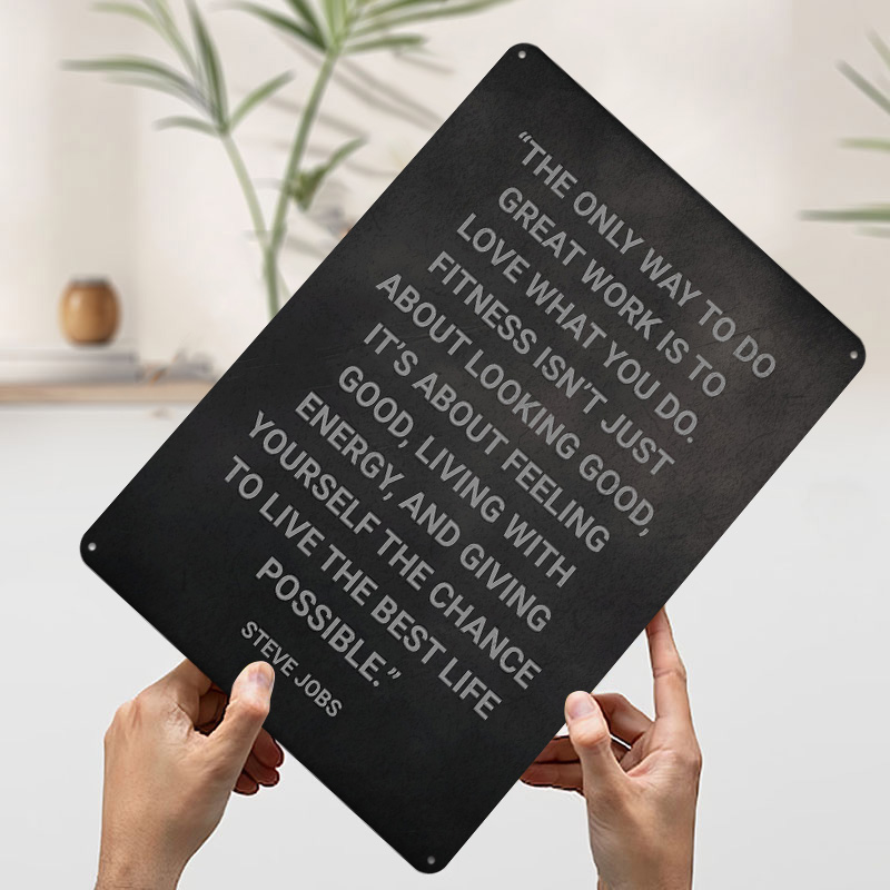 Poster Logam Kutipan Steve Job - Retro Gaming At ulasan dan harga