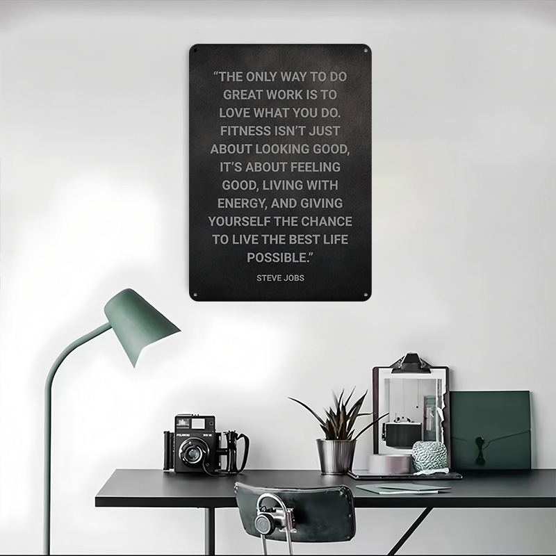 Poster Logam Kutipan Steve Job - Retro Gaming At ulasan dan harga