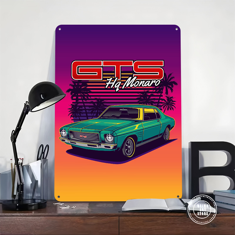 Poster Mobil Retro HQ Monaro G - Retro Gaming At ulasan dan harga