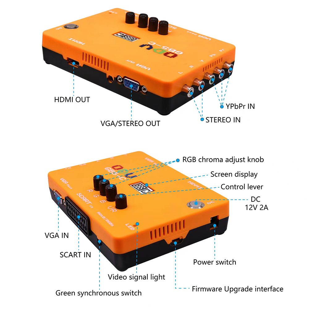 Komponen ODV-GBS-C/VGA/Scart K - Scart To Hdmi ulasan dan harga