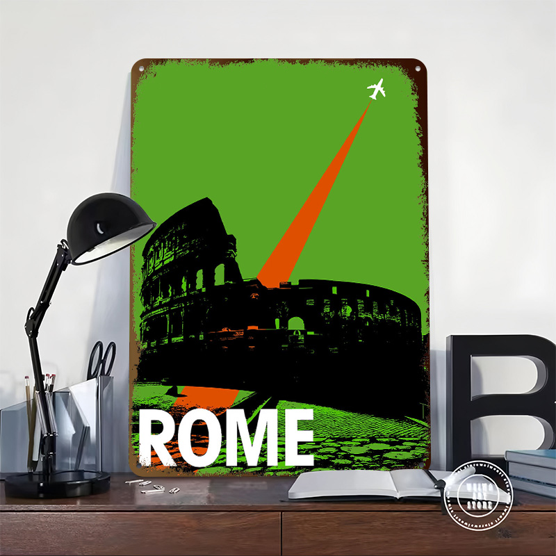 Poster Logam Perjalanan Roma S - Retro Gaming At ulasan dan harga