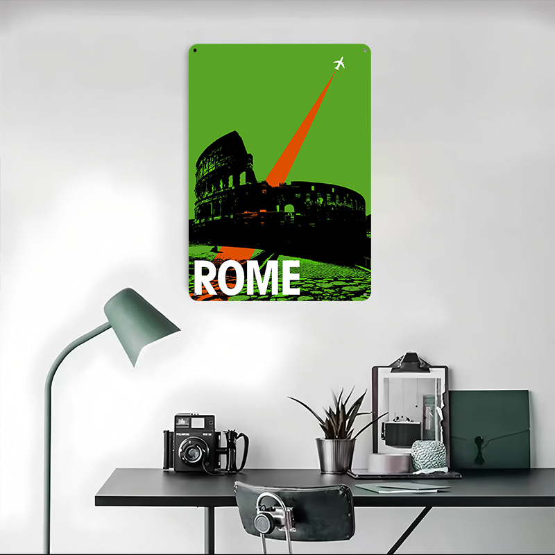 Poster Logam Perjalanan Roma S - Retro Gaming At ulasan dan harga