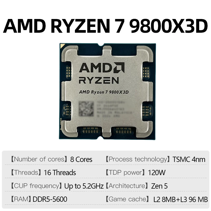 AMD Ryzen 7 9800X3D CPU Gaming - Amd Cpu Ryzen 7 ulasan dan harga