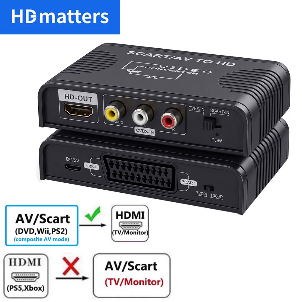 Konverter Scart ke HDMI 2-in-1 - Scart To Hdmi ulasan dan harga