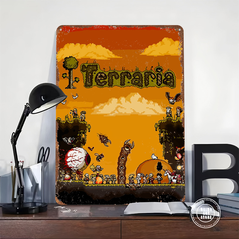 Poster Cetak Game Terraria Pix - Retro Gaming At ulasan dan harga