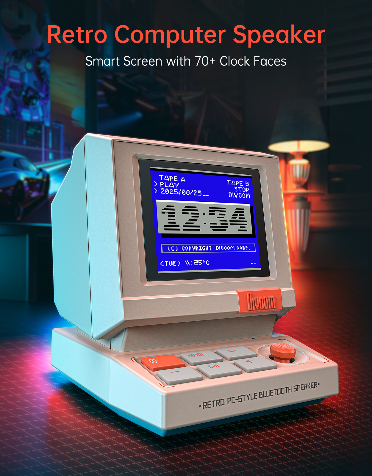 Divoom MiniToo Speaker Bluetoo - Retro Gaming Cabinet ulasan dan harga