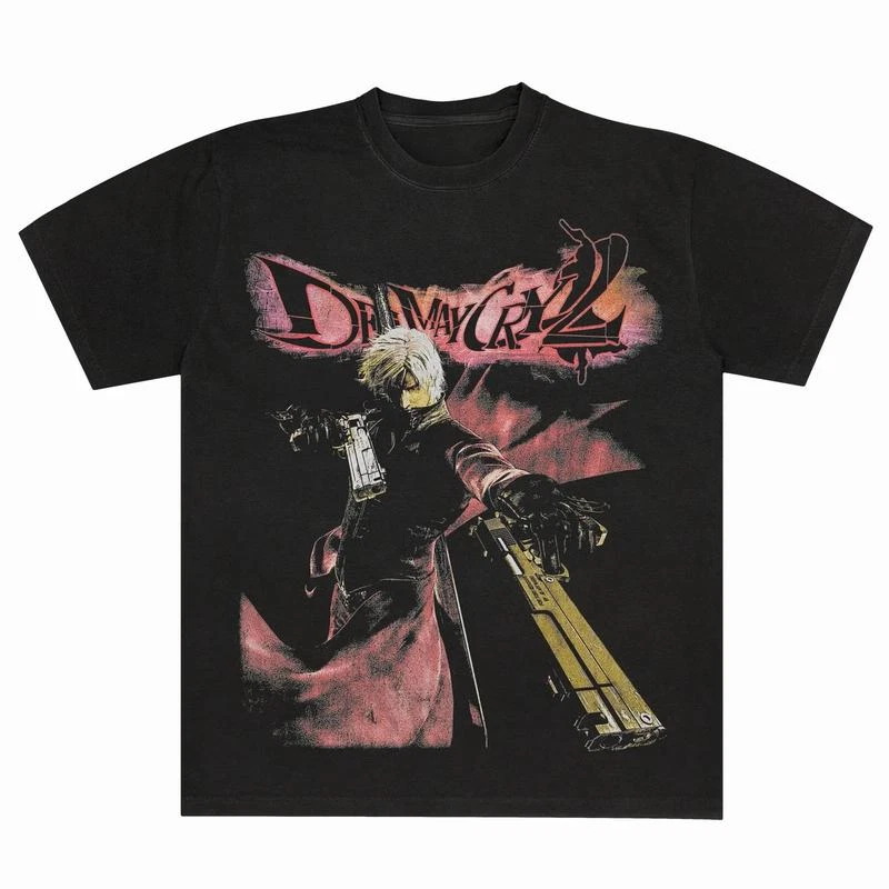 Kaus Devil May Cry 2 Dante Kau - Retro Gaming Theme ulasan dan harga