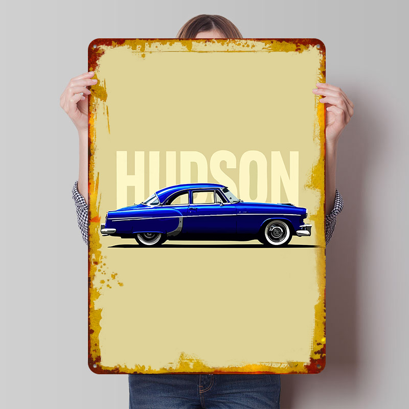 Poster Mobil Klasik Blue Hudso - Retro Gaming At ulasan dan harga