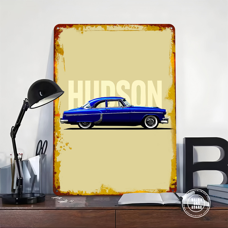 Poster Mobil Klasik Blue Hudso - Retro Gaming At ulasan dan harga