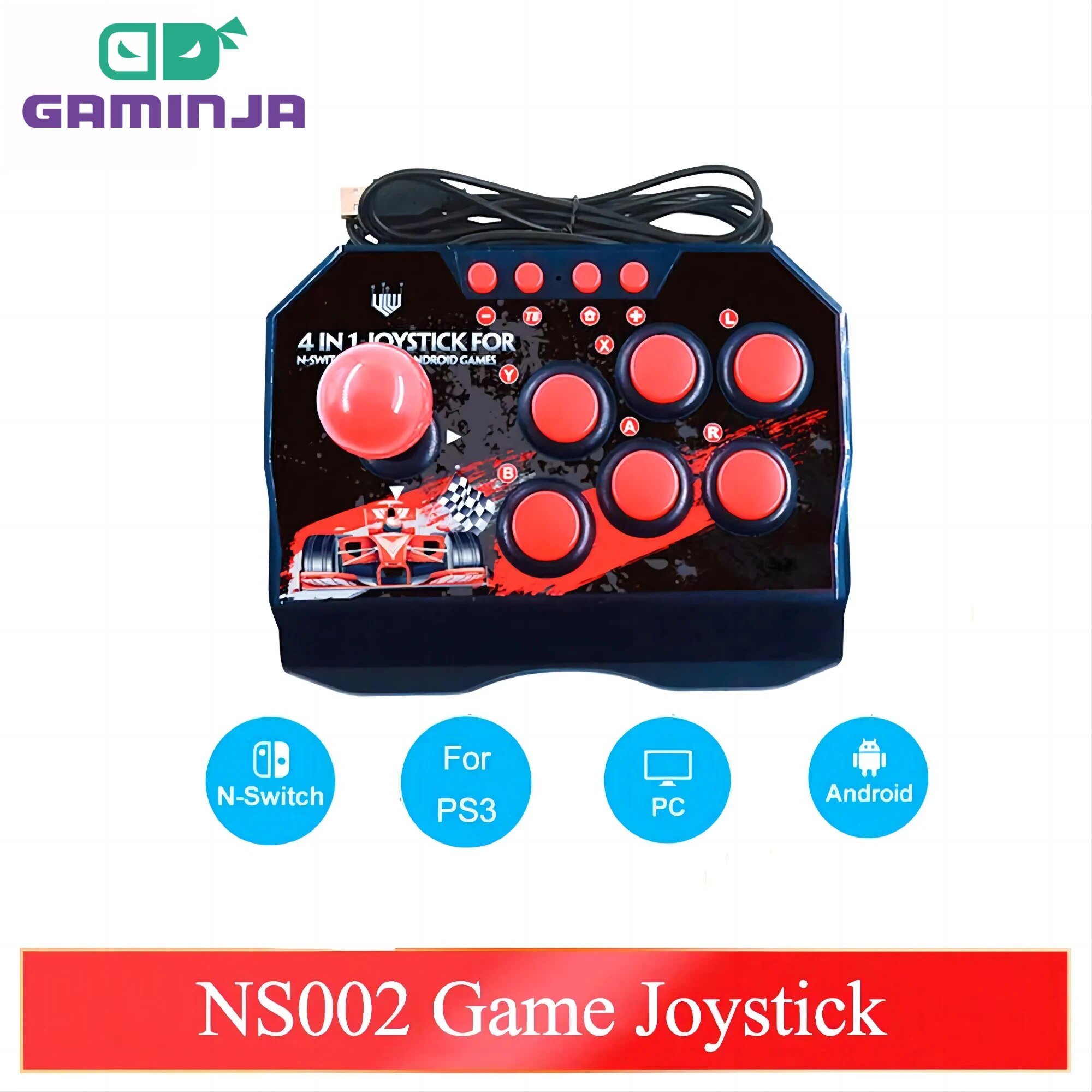 GAMINJA NS002 4 In 1 Retro Arc - Raspberry Pi Retropie ulasan dan harga