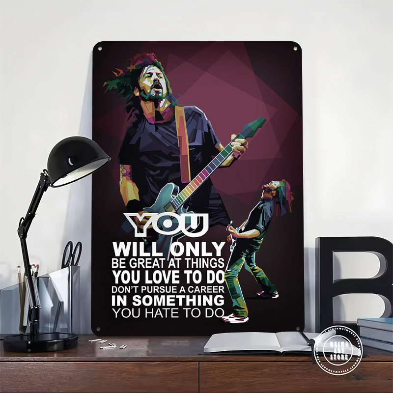Poster Kaleng Kutipan Rockstar - Retro Gaming At ulasan dan harga