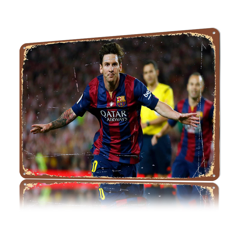 Poster Cetak Sepak Bola Lionel - Retro Gaming At ulasan dan harga