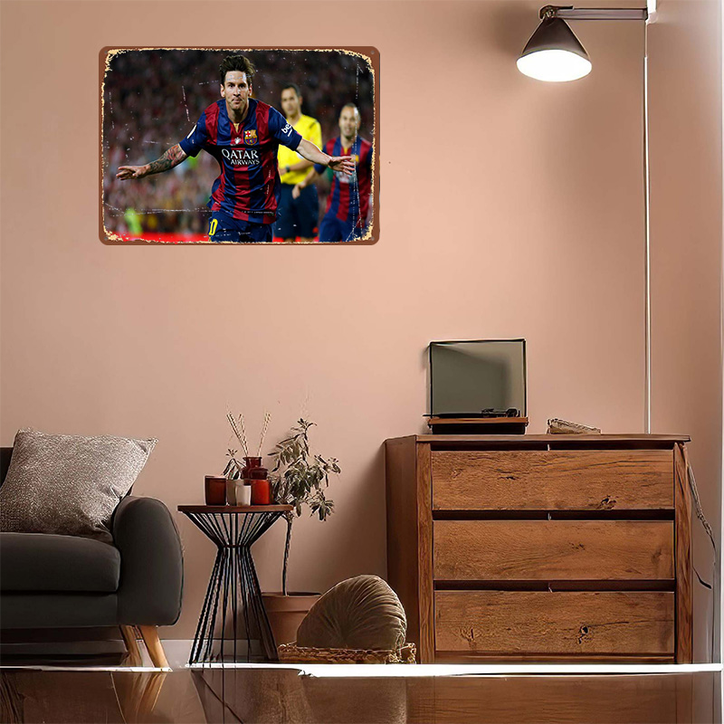 Poster Cetak Sepak Bola Lionel - Retro Gaming At ulasan dan harga