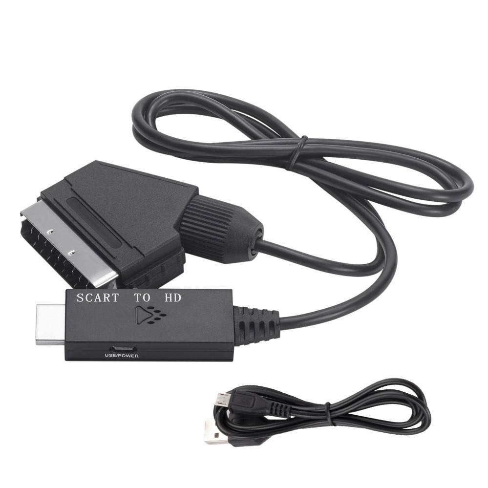 Konverter Adaptor Scart ke HDM - Scart To Hdmi ulasan dan harga