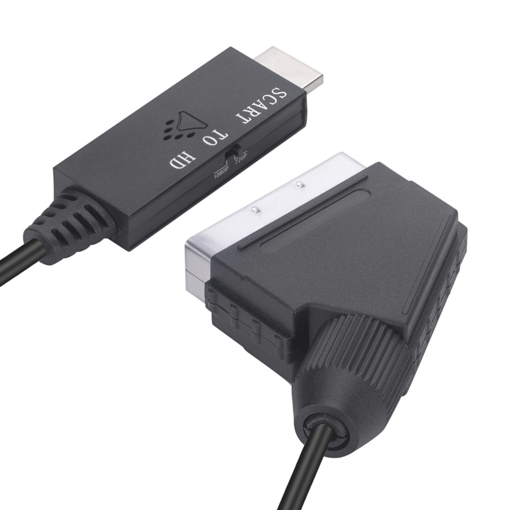 Konverter Adaptor Scart ke HDM - Scart To Hdmi ulasan dan harga