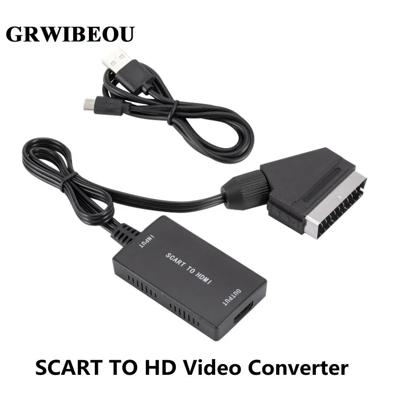 Konverter SCART Ke HDMI Kompat - Scart To Hdmi ulasan dan harga