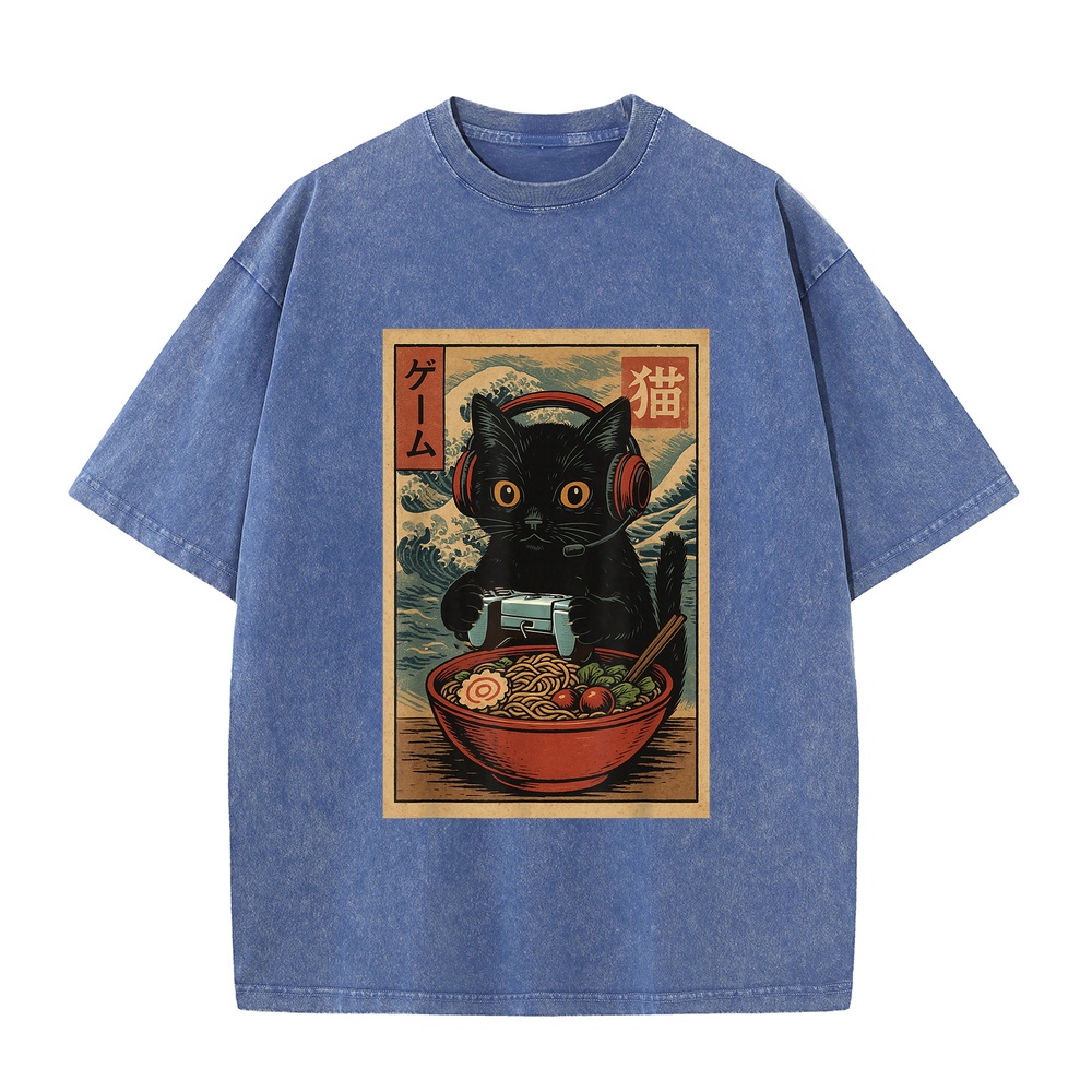 Kaos Gamer Kucing Lucu Kawaii  - Retro Gaming Jersey ulasan dan harga