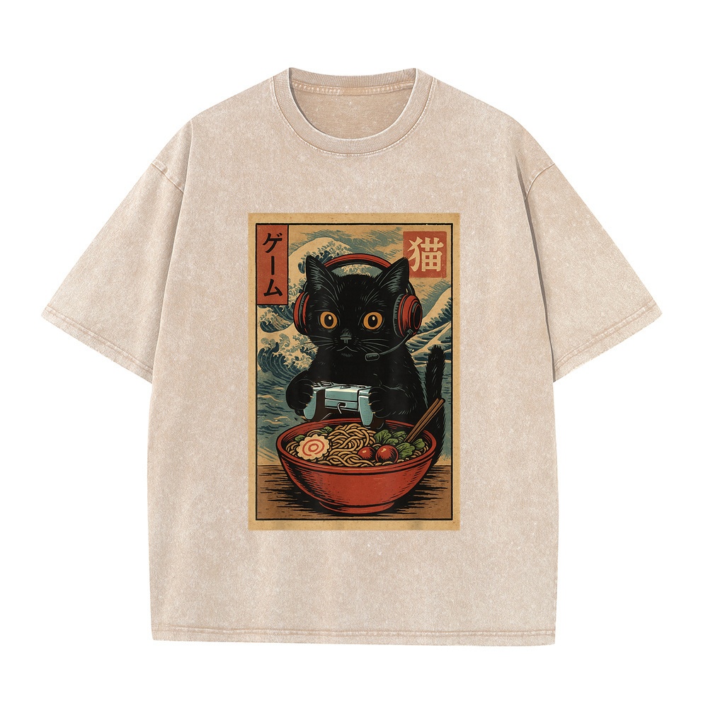 Kaos Gamer Kucing Lucu Kawaii  - Retro Gaming Jersey ulasan dan harga
