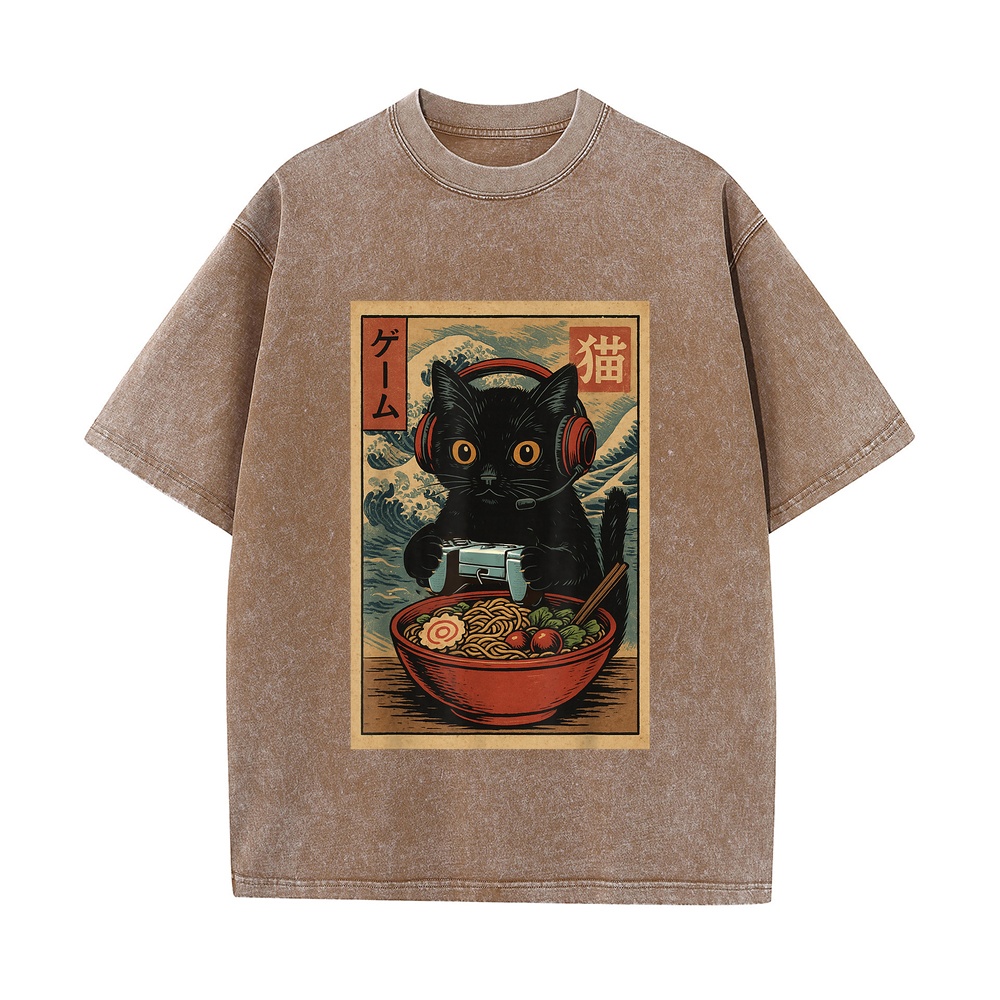 Kaos Gamer Kucing Lucu Kawaii  - Retro Gaming Jersey ulasan dan harga