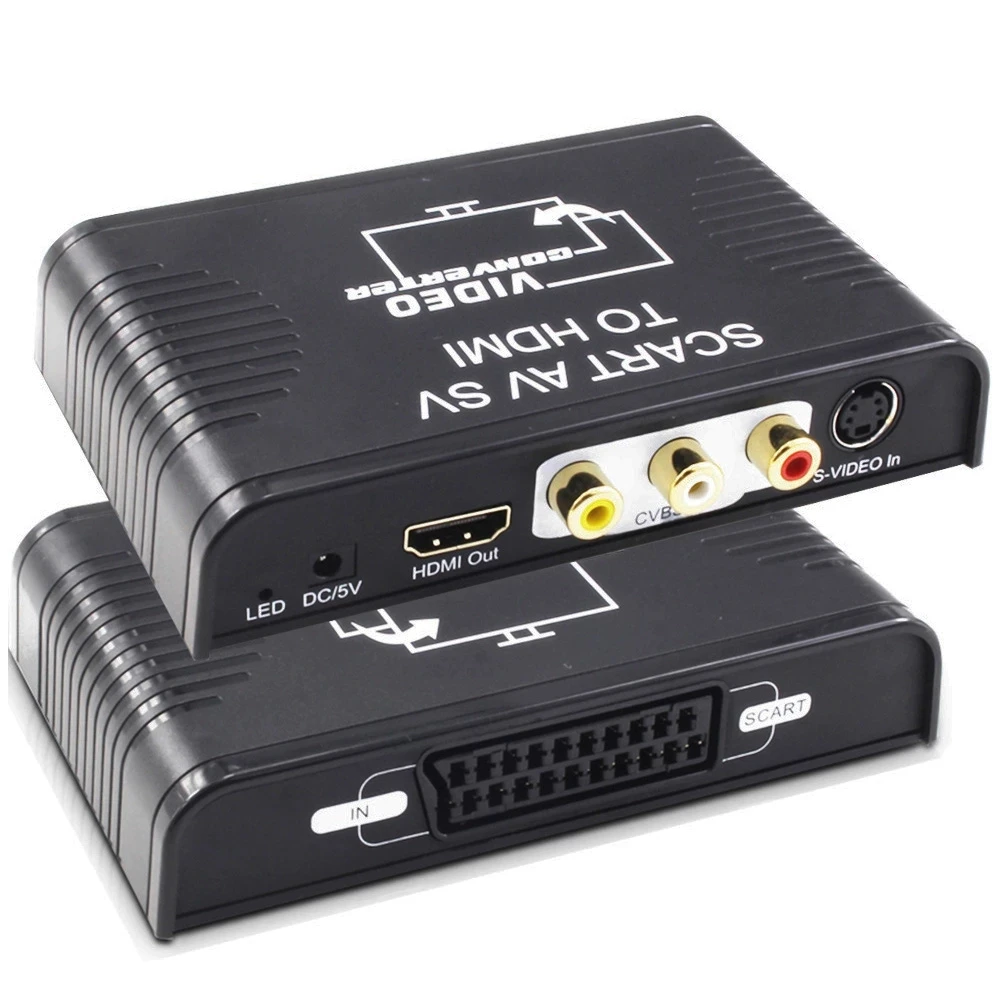 S-video AV Scart ke konverter  - Scart To Hdmi ulasan dan harga